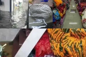 सूरत : रक्षाबंधन से पहले कपड़ा बाजार पर बाढ़ की मार, करोड़ों की साड़ियां बर्बाद; उद्योग को करोड़ो का नुकसान
