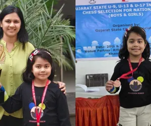 सूरत की नन्ही शतरंज स्टार आराध्या ने रचा इतिहास, राष्ट्रीय चैंपियनशिप के लिए चयन