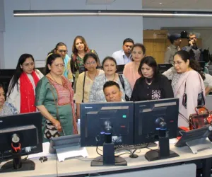 सूरत : चैंबर की लेडीज विंग ने सूरत पुलिस कंट्रोल रूम का दौरा किया