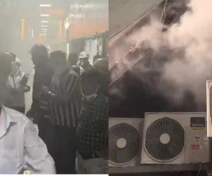 सूरत : मिलेनियम-2 मार्केट में लगी आग, बड़ा हादसा टला