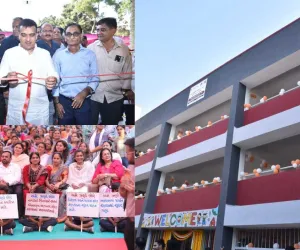 सूरत : पिपलोद में 3.40 करोड़ की लागत से बने नगर प्राइमरी स्कूल की नई इमारत का उद्घाटन