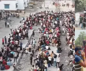 सूरत : उधना रेलवे स्टेशन पर भगदड़ जैसे हालात, बेकाबू भीड़ पर पुलिस का लाठीचार्ज