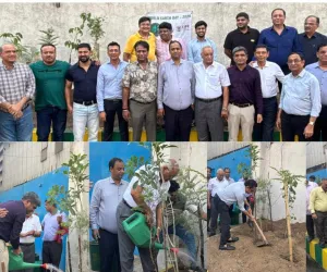 सूरत : वर्ल्ड अर्थ डे पर सूरत में पर्यावरण संरक्षण का संदेश, 150 से अधिक पौधारोपण