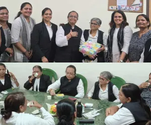 सूरत : महिला वकीलों ने सीनियर एडवोकेट मीनाबेन जगताप का किया सम्मान