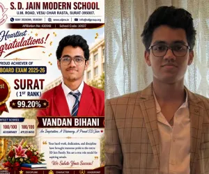 सूरत : सीबीएसई री-इवैल्यूएशन के बाद वंदन बिहानी बने सिटी टॉपर,  99.20% मार्क्स के साथ हासिल की पहली रैंक
