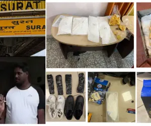 सूरत रेलवे स्टेशन पर डीआरआई की बड़ी कार्रवाई: तेजस राजधानी एक्सप्रेस से 2 किलो कोकीन बरामद, यात्री गिरफ्तार