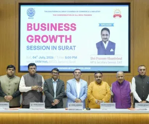 सूरत :  SGCCI-CAIT का सेमिनार,  व्यापार के भविष्य के लिए AI और मशीन लर्निंग अपनाना जरूरी—प्रवीण खंडेलवाल 