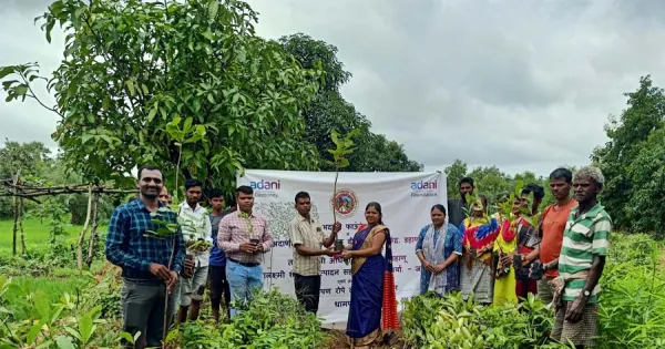 Surat: Tree plantation campaign in Dahanu by Adani Foundation and Adani Electricity.  Loktej Surat, Business News