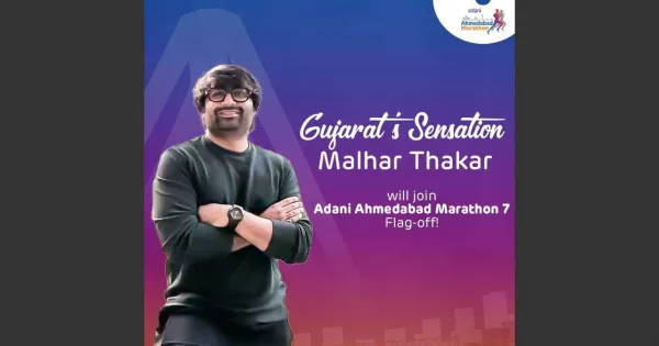 Ahmedabad: Gujarati actor Malhar Thakar will be present to give the ‘green signal’ to the Adani Ahmedabad Marathon.  Loktej Business, Ahmedabad News