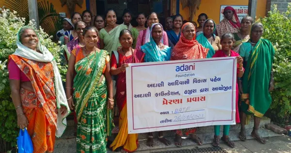 Surat: Adani Foundation organized a Prerna Yatra for the tribal women of Umarpada.  Loktej Surat, Business News