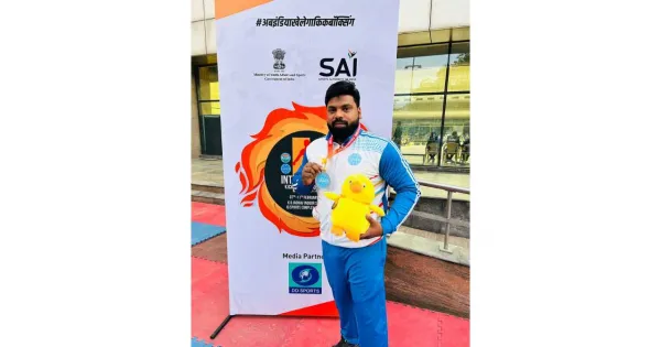 Sudhir Saxena won silver medal in the third International Open Kickboxing Championship.  Loktej Sports News