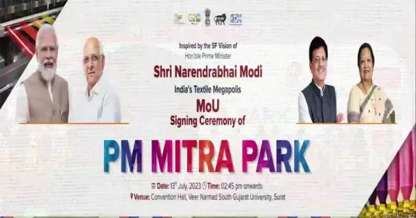 Surat: Prime Minister Modi will perform the Bhoomi Pujan of PM Mitra Park in Navsari on 22nd.  Loktej Surat, Business News